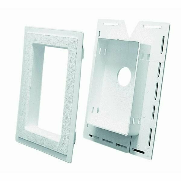 Alcoa Home Exteriors Split Recess J-Block Mounting Block MBLOCKR PW